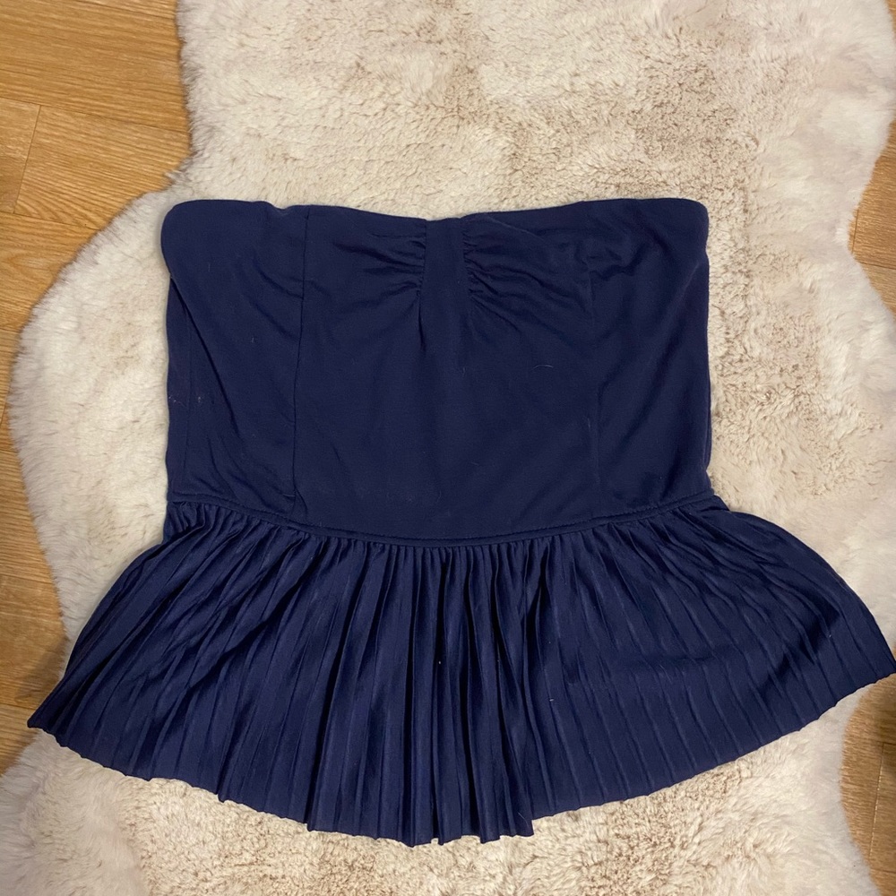 Blue Peplum Top 💙